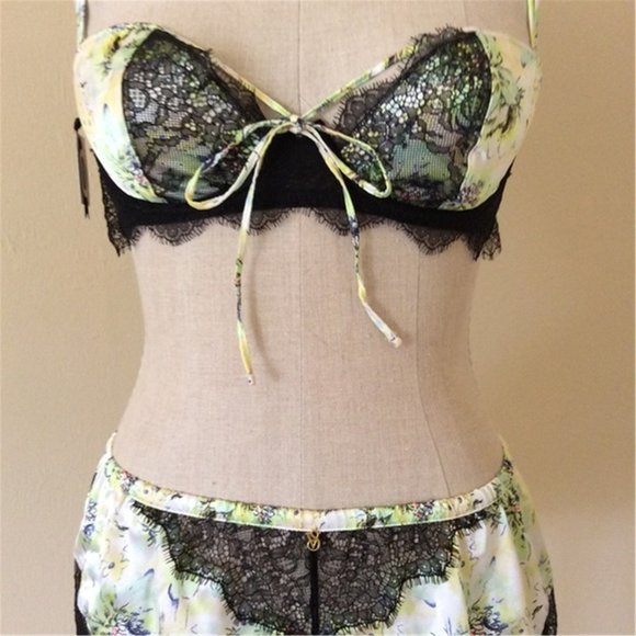 Victoria's Secret Black Label Metallic Teddy